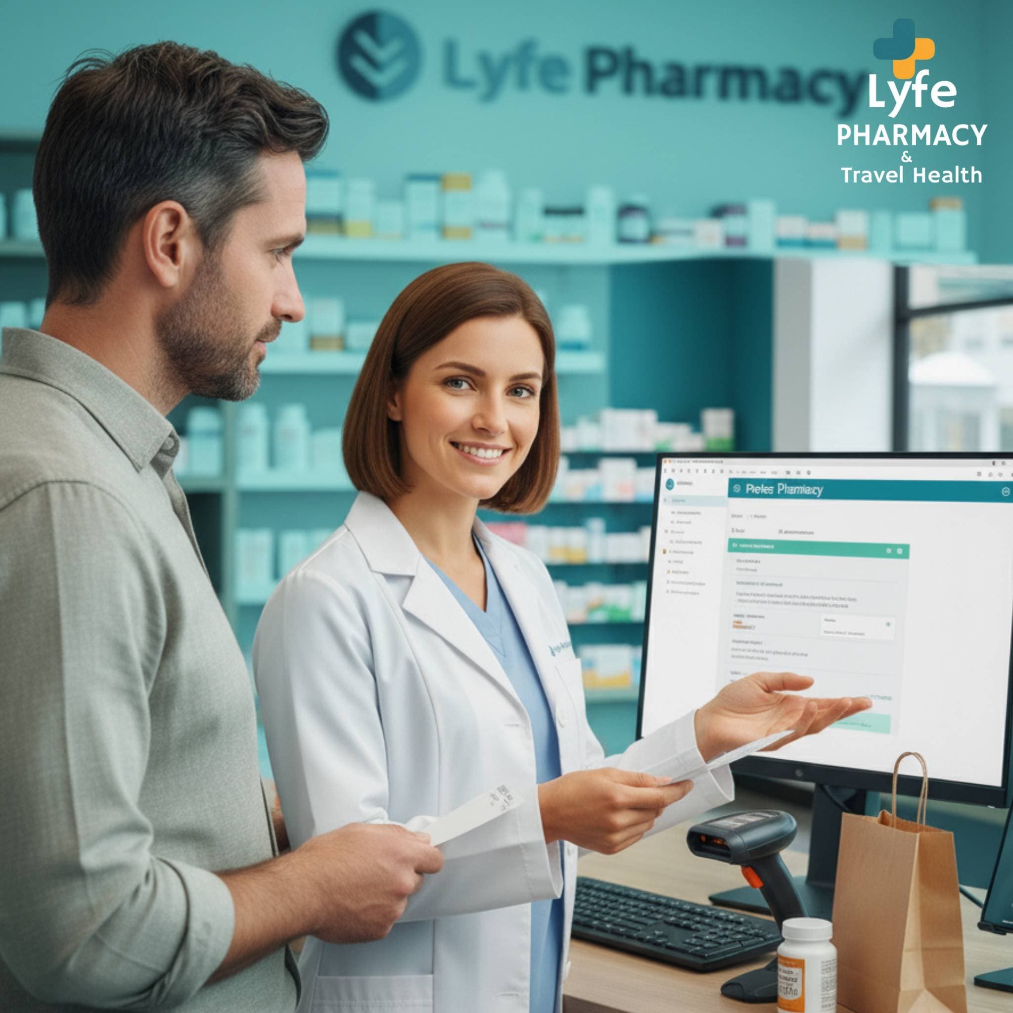 Prescription service illustration